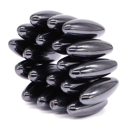 Black Lodestones Magnetite Tumbled Stones Wicca Massage Healing Energy Gemstones Natural Hematite Magnetic Oval Beads Home Decor