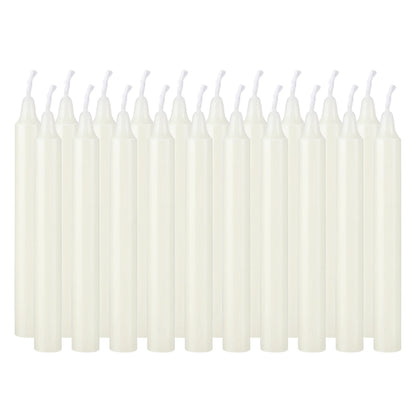 20 Ivory White 4-Inch Stick Candles, Drip-Free, Smokeless, Unscented, Household Dinner Candles, Hand-Poured, High-Quality, Suitable for Churches, Homes, Weddings, Parties, Seasonal Celebrations, Emergencies, and Home Decoration, Perfect for Thanksgiving, Valentine'S Day, Father'S Day, Mother'S Day, Teacher'S Day