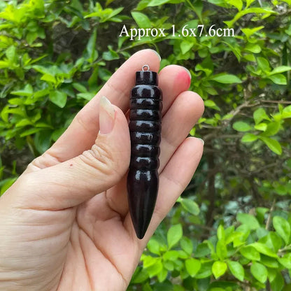 Wooden Pendulum for Divination Dowsing Natural Egyptian Wood Pendulums with Witness Meditation Dowser Spiritual Pendulos X145