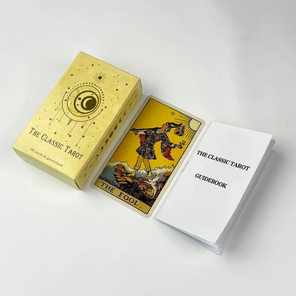 The Classic Tarot Cards Deck 78Pcs for Easy Beginners Fate Fortune Telling Party Tabletop Board Game Toy