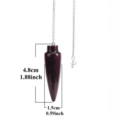 Wooden Pendulum for Divination Dowsing Natural Egyptian Wood Pendulums with Witness Meditation Dowser Spiritual Pendulos X145