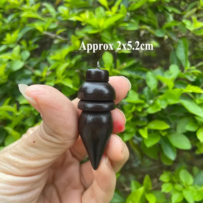 Wooden Pendulum for Divination Dowsing Natural Egyptian Wood Pendulums with Witness Meditation Dowser Spiritual Pendulos X145