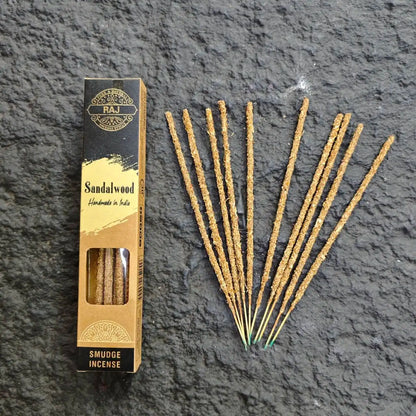 1X Natural Rubbing by Hand Indian Incense Sticks White Sage Palo Santo High-End Sandalwood Joss Stick Incenses