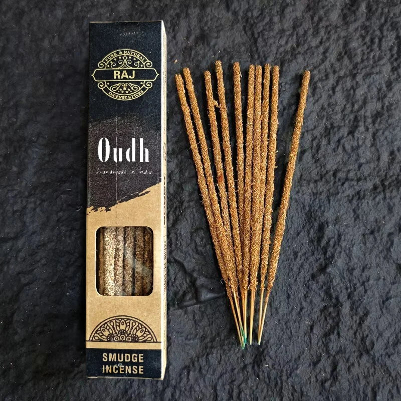 1X Natural Rubbing by Hand Indian Incense Sticks White Sage Palo Santo High-End Sandalwood Joss Stick Incenses