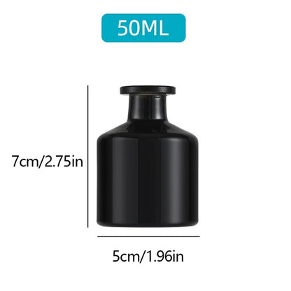 1 Pc 50Ml Home Fragrance Empty Bottle Rattan Purifying Air Aroma Diffuser Set Essential Oil Bottle for Room Office Decoration