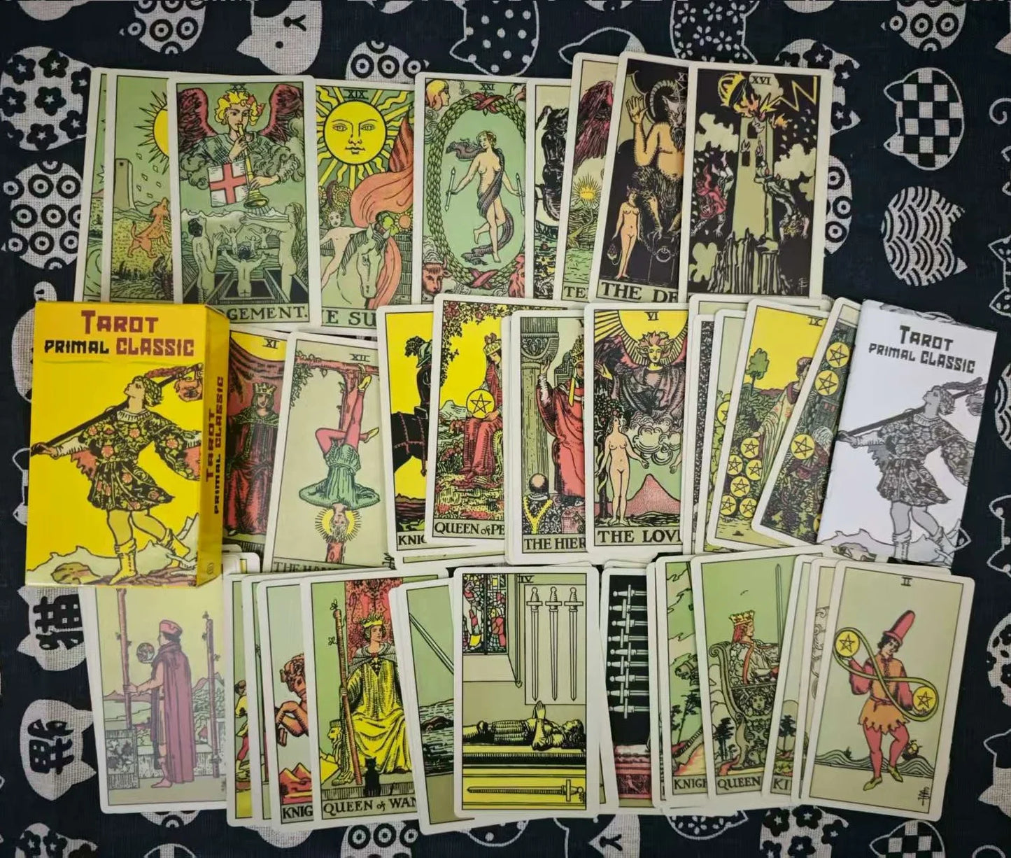 The Classic Tarot Cards Deck 78Pcs for Easy Beginners Fate Fortune Telling Party Tabletop Board Game Toy