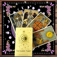 The Classic Tarot Cards Deck 78Pcs for Easy Beginners Fate Fortune Telling Party Tabletop Board Game Toy