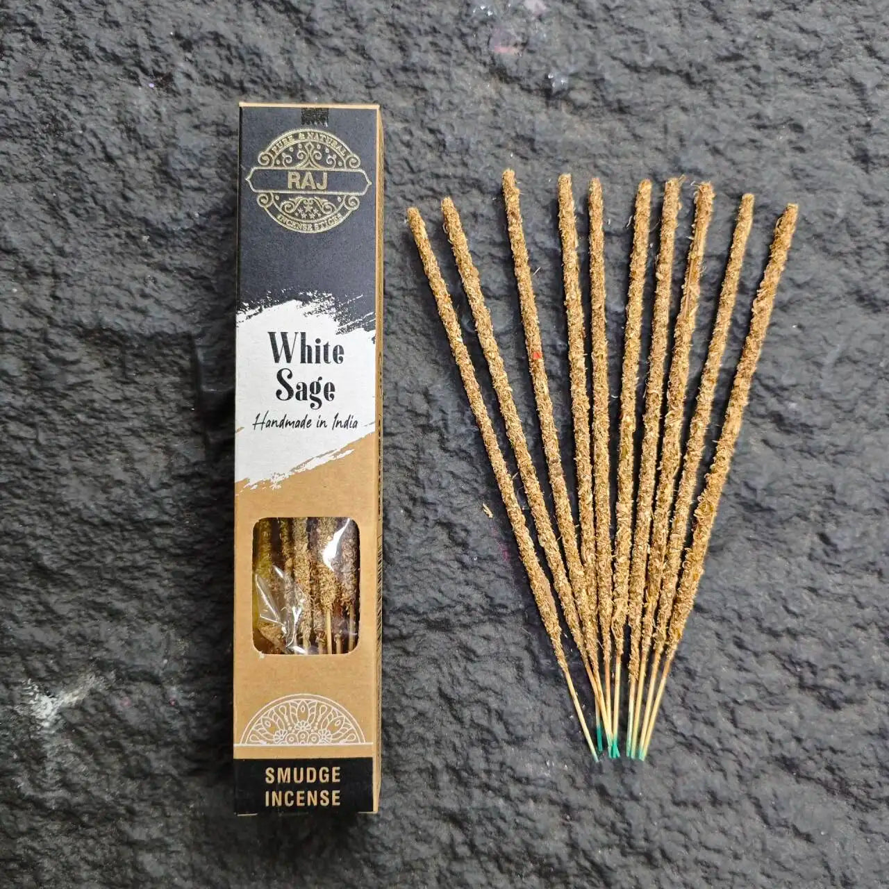 1X Natural Rubbing by Hand Indian Incense Sticks White Sage Palo Santo High-End Sandalwood Joss Stick Incenses