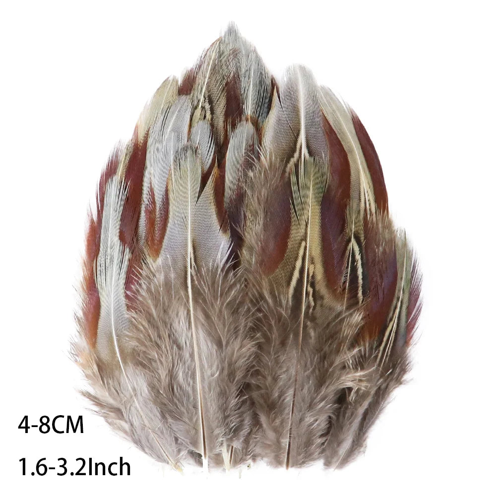 Pretty Natural Small Pheasant Feathers Chicken Feather for Crafts Earrings Making Accessories Decoration Peacock Plumes Wholesal