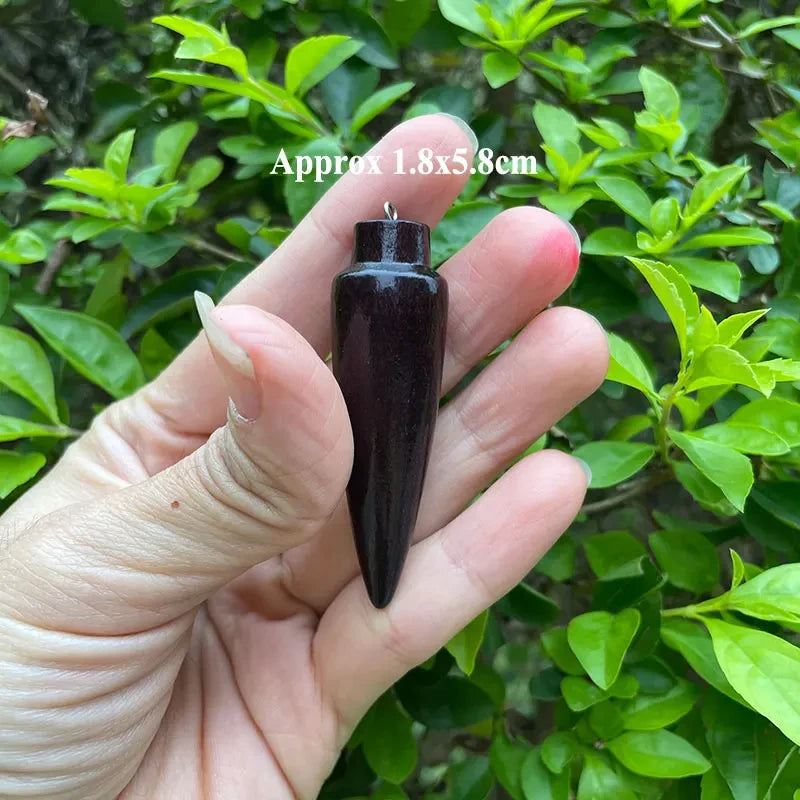 Wooden Pendulum for Divination Dowsing Natural Egyptian Wood Pendulums with Witness Meditation Dowser Spiritual Pendulos X145