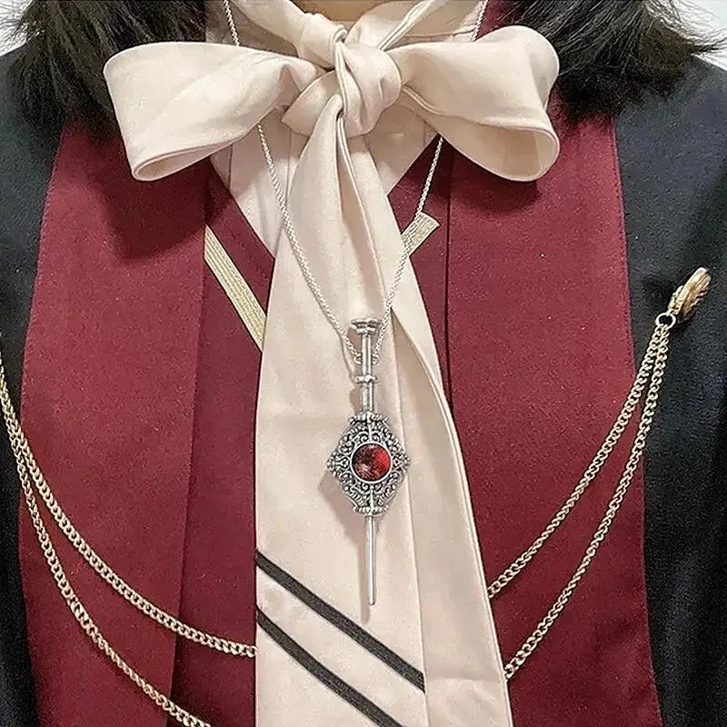 Magical Witchcraft Necklace Women'S Retro Blood Pack Detachable Witch Wand Pendant Men Women Cosplay Jewelry Gift