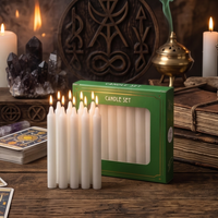 Ivory Taper Candles, Set of 20