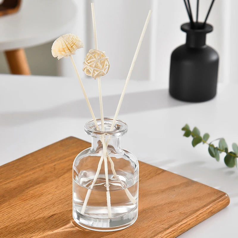 1 Pc 50Ml Home Fragrance Empty Bottle Rattan Purifying Air Aroma Diffuser Set Essential Oil Bottle for Room Office Decoration
