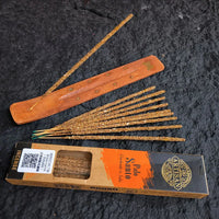 1X Natural Rubbing by Hand Indian Incense Sticks White Sage Palo Santo High-End Sandalwood Joss Stick Incenses
