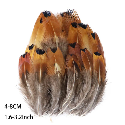Pretty Natural Small Pheasant Feathers Chicken Feather for Crafts Earrings Making Accessories Decoration Peacock Plumes Wholesal