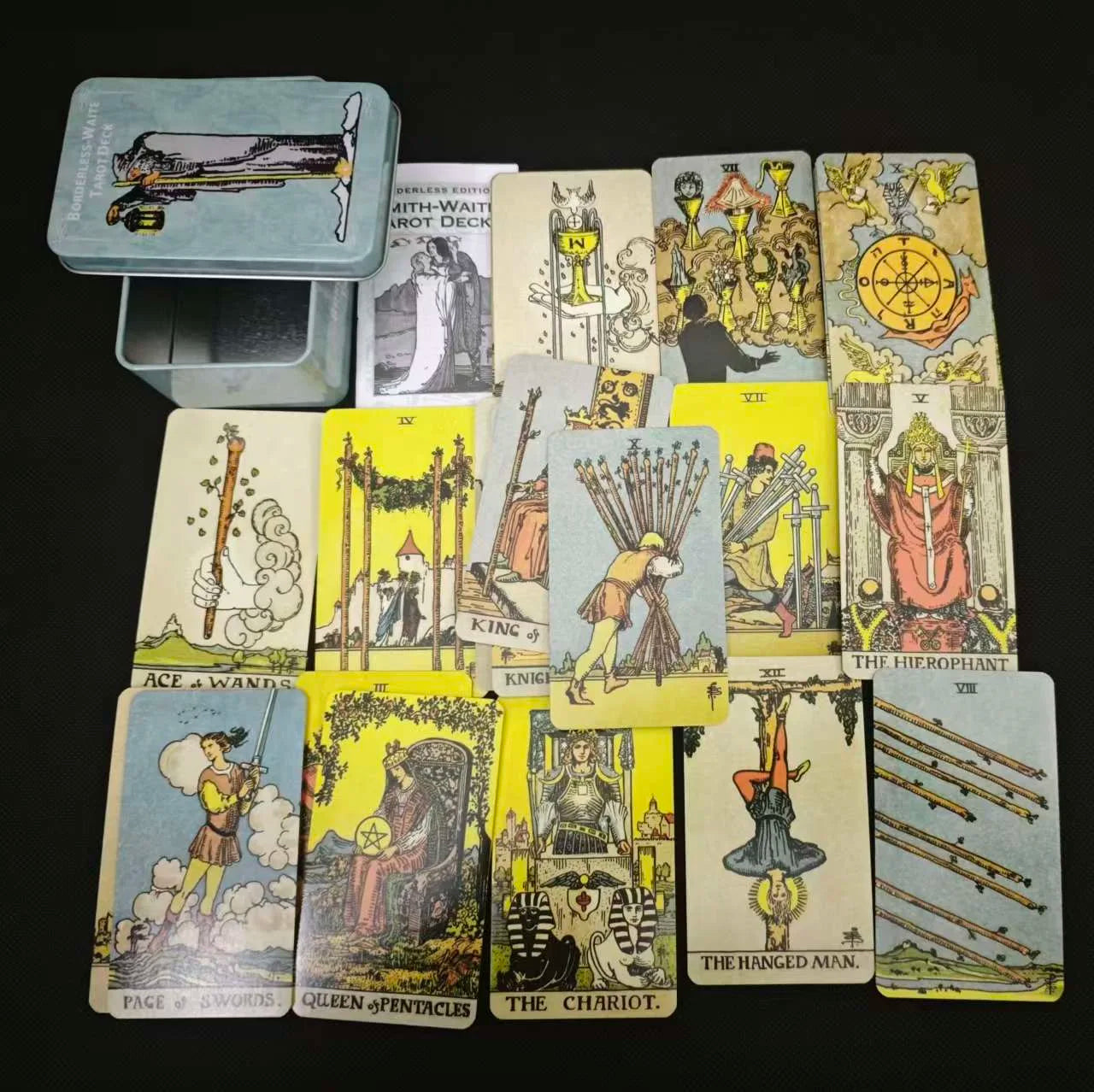 The Classic Tarot Cards Deck 78Pcs for Easy Beginners Fate Fortune Telling Party Tabletop Board Game Toy