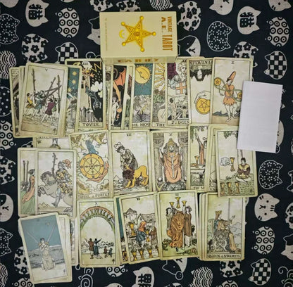 The Classic Tarot Cards Deck 78Pcs for Easy Beginners Fate Fortune Telling Party Tabletop Board Game Toy