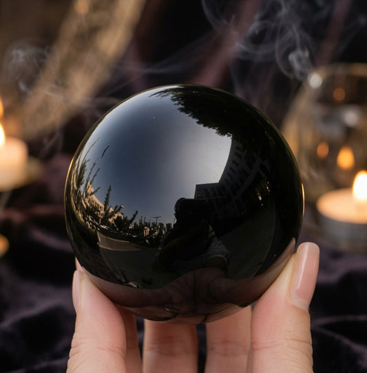 Black Obsidian Sphere