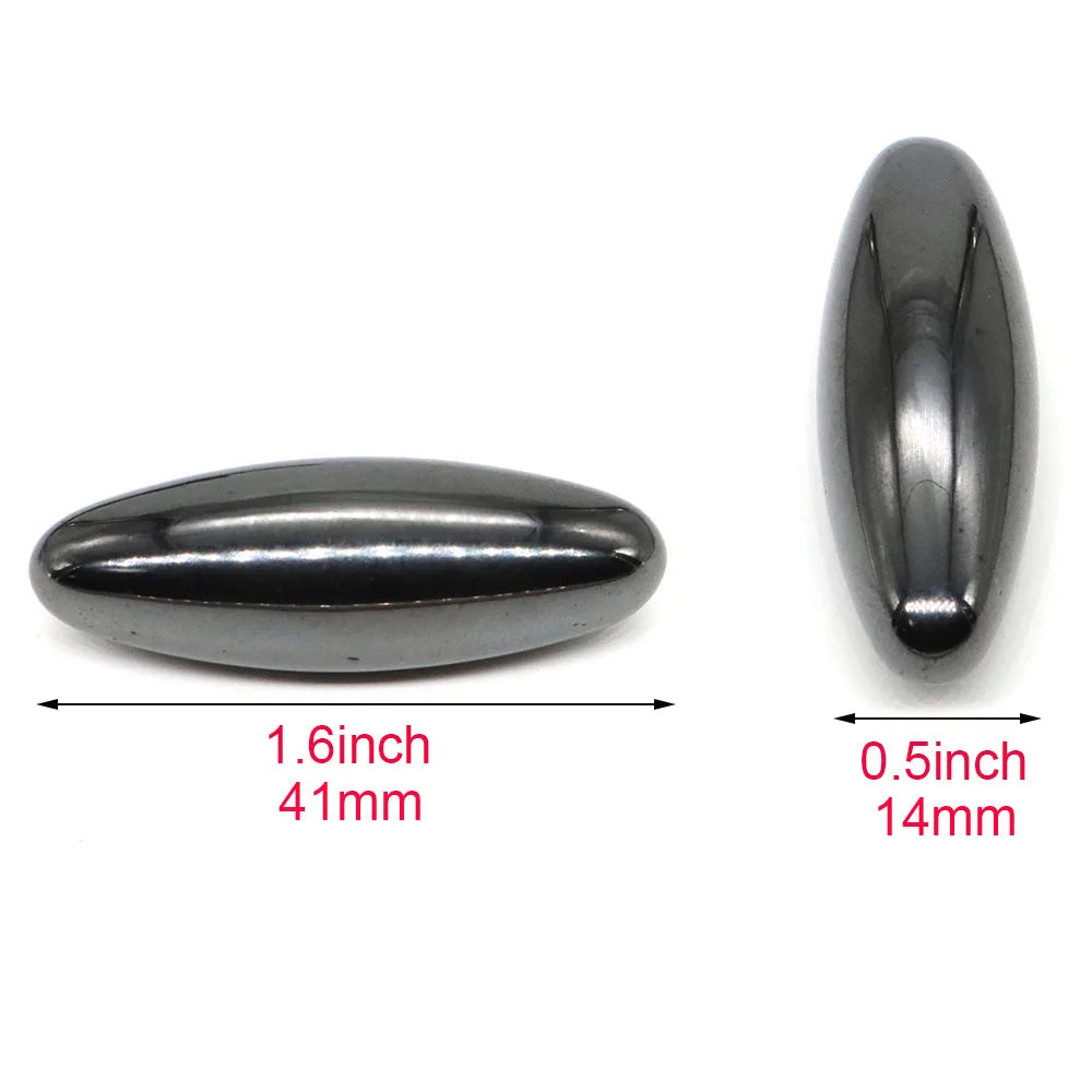 Black Lodestones Magnetite Tumbled Stones Wicca Massage Healing Energy Gemstones Natural Hematite Magnetic Oval Beads Home Decor