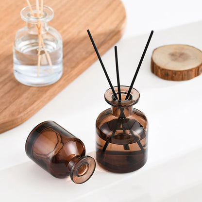 1 Pc 50Ml Home Fragrance Empty Bottle Rattan Purifying Air Aroma Diffuser Set Essential Oil Bottle for Room Office Decoration