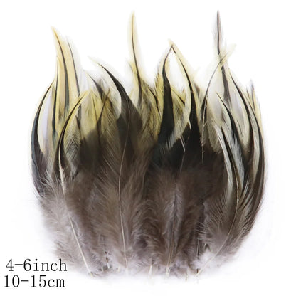 Pretty Natural Small Pheasant Feathers Chicken Feather for Crafts Earrings Making Accessories Decoration Peacock Plumes Wholesal