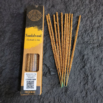 1X Natural Rubbing by Hand Indian Incense Sticks White Sage Palo Santo High-End Sandalwood Joss Stick Incenses